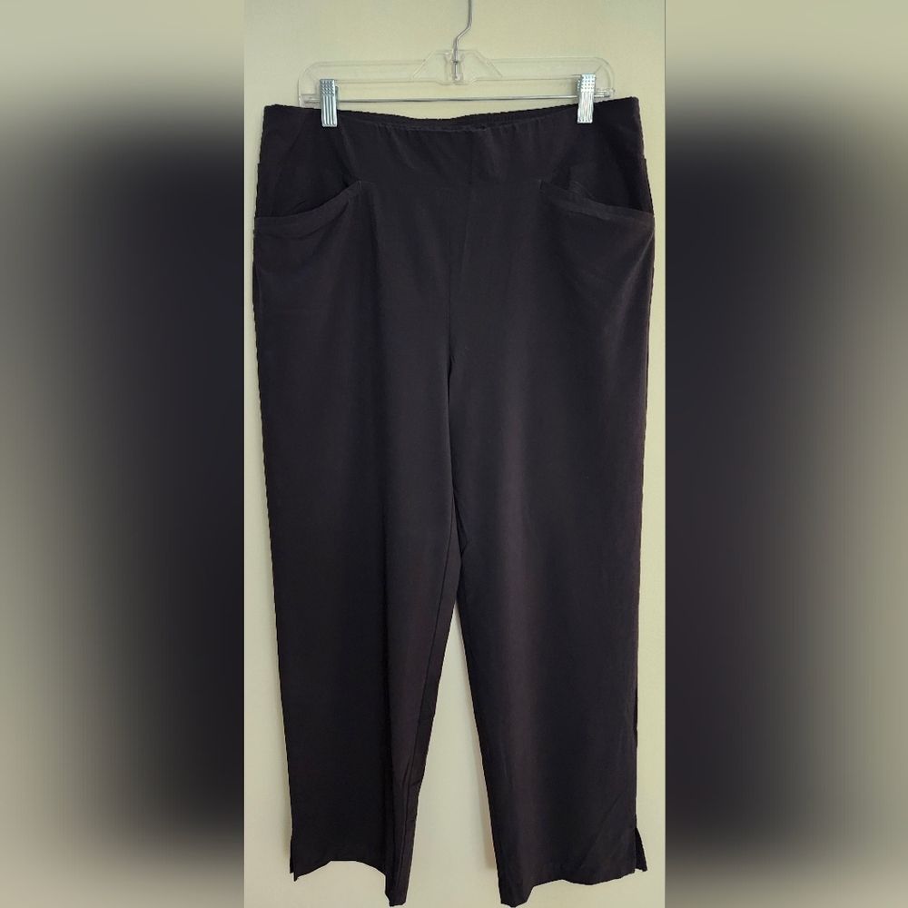 Chico's Weekends Black Track Style Pants